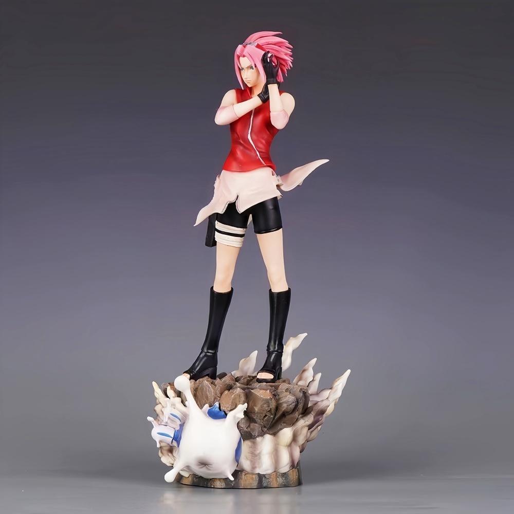 35cm/13.78in Anime NARUTO Figure Haruno Sakura Action Figures Pvc Statue Desktop Ornamen Set Figure Playthings Presents