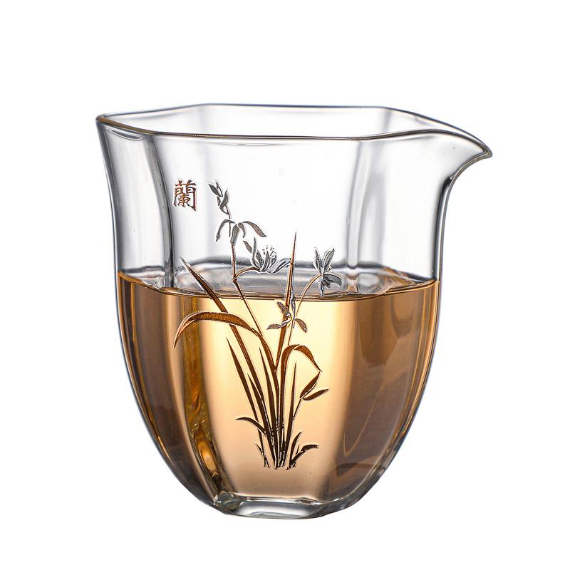 Glass Tea Pitcher Heat Resistant Gongdao Cup for Tea Sharing Japanese Style Fairness Cup Clear Gongfu Tea Set