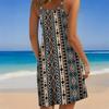 Women's Beach Dress Mini Dress Print Casual Modern Dress Sleeveless Loose Fit Outdoor Daily Summer