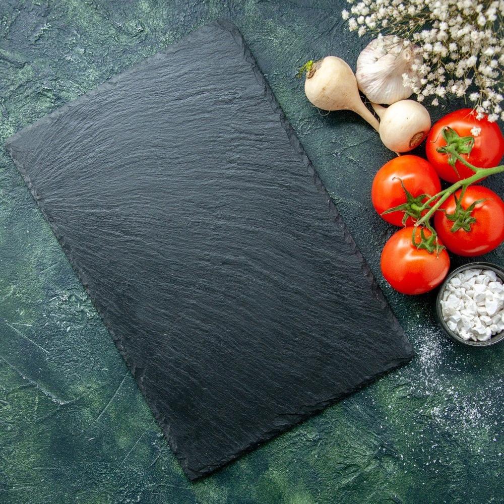 Stone Tray Board Plate Platter Slate Snacks Desserts Sushi Cheese Cold Meats