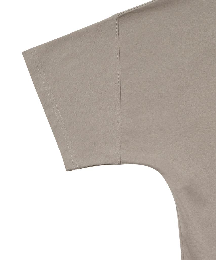 MUSINSA STANDARD Ponte Dolman Sleeve Oversized T-Shirt [Dusty Beige]
