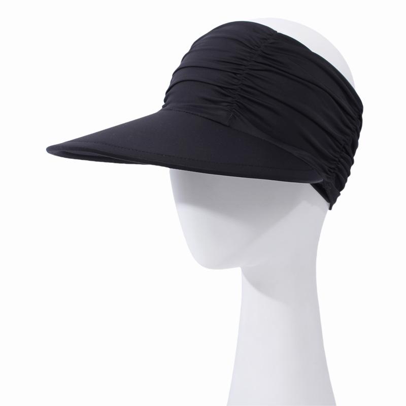 Women's Outdoor Sports Visor Hat, High Ponytail Sun Hat for Beach, UV Protection Breathable Quick-Dry Running Fishing Cap