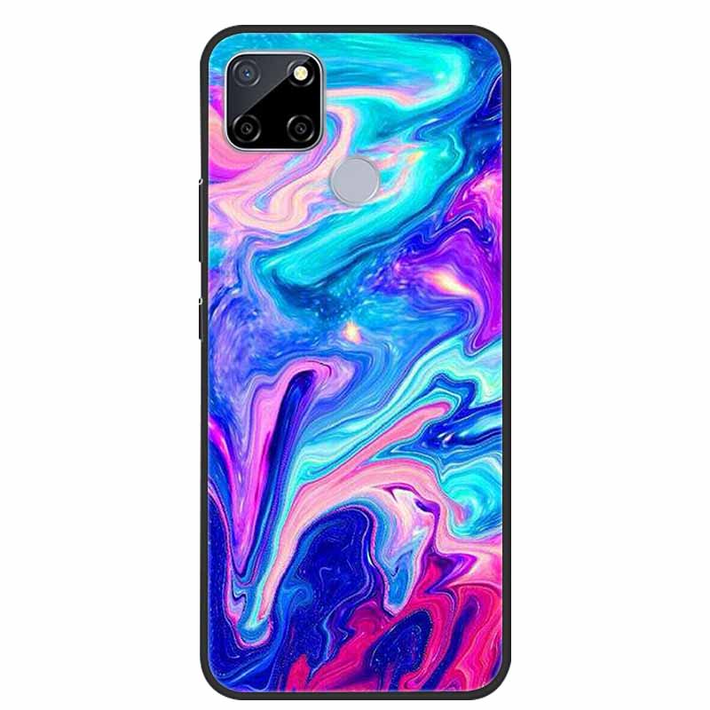 Für Realme C25 Hülle Marmor Silikon TPU Weiche Abdeckung Handyhülle Für OPPO Realme C25S C25 S Funda Stoßfest Coque RMX3191 Capa