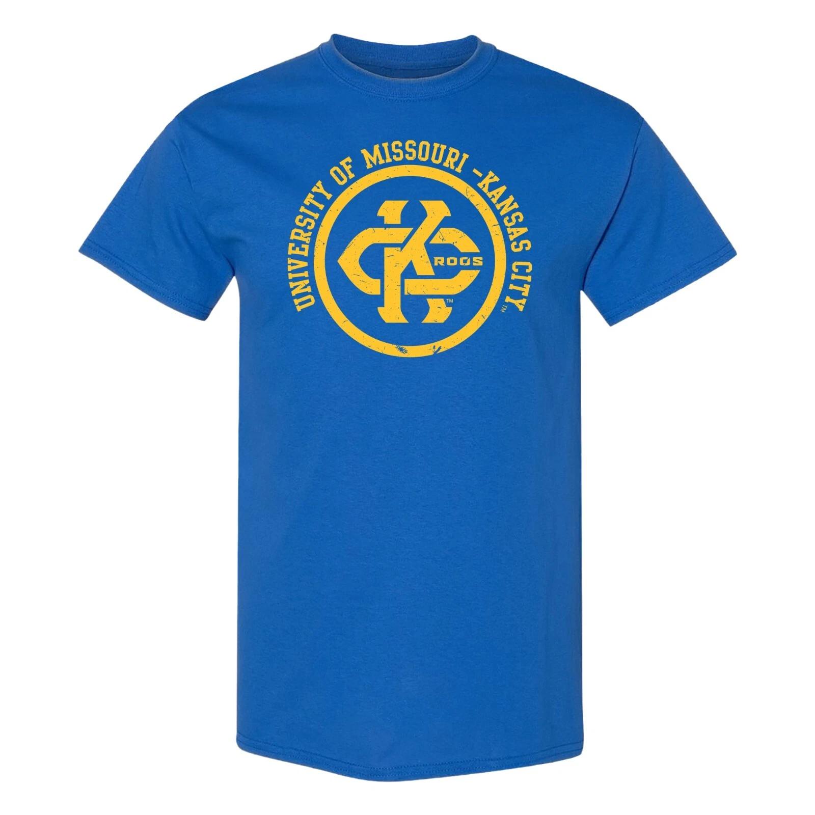 University of Missouri-Kansas City Distressed Circle Logo T-Shirt - Royal S