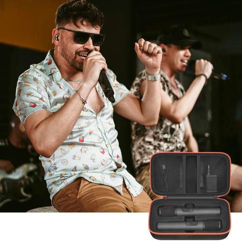 JBL PartyBox Wireless Microphone Compatible Wireless Case - Portable Wireless Microphone Box for 2 Digital Microphones, Rechargeable Battery, Receiver
