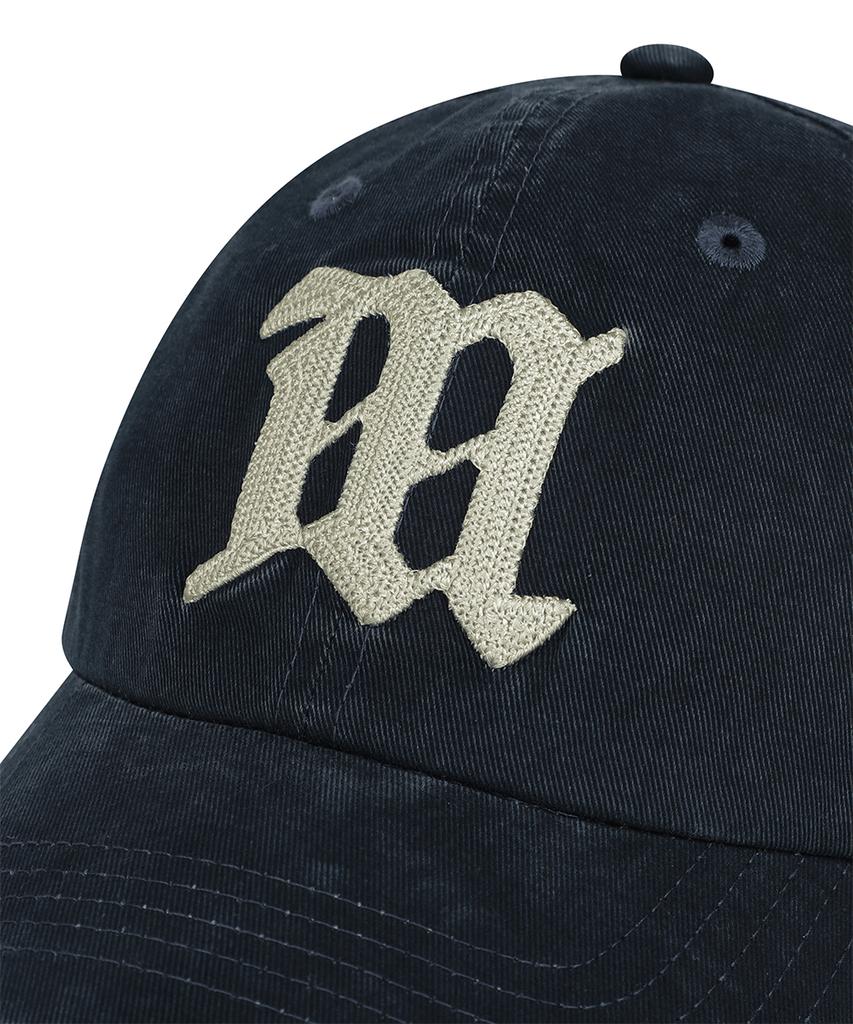 MAHAGRID Vintage Washed M Ball Cap Navy(Mg2Gsmab35A)
