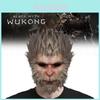 Uniek Black Myth Wukong Masker Speels Apenhoofddeksel Voor Halloween Cosplay Evenementen