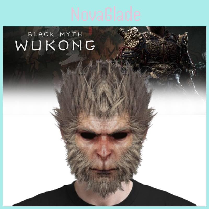 Unikalna Maska Black Myth Wukong Zabawny Nakrycie Głowy Małpy Na Halloweenowe Wydarzenia Cosplayowe