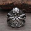 Anelli Retro Nordici Teschio Pirata Polpo Da Uomo Gotico Acciaio Inossidabile Teschio Anello Biker Gioielli Moda Da Donna Regalo All'Ingrosso
