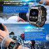 2025 New 1000mAh Battery Outdoor Smart Watch 2.13-Inch HD Screen Heart Rate Blood Pressure Waterproof Compass Sport Mode Smartwatch