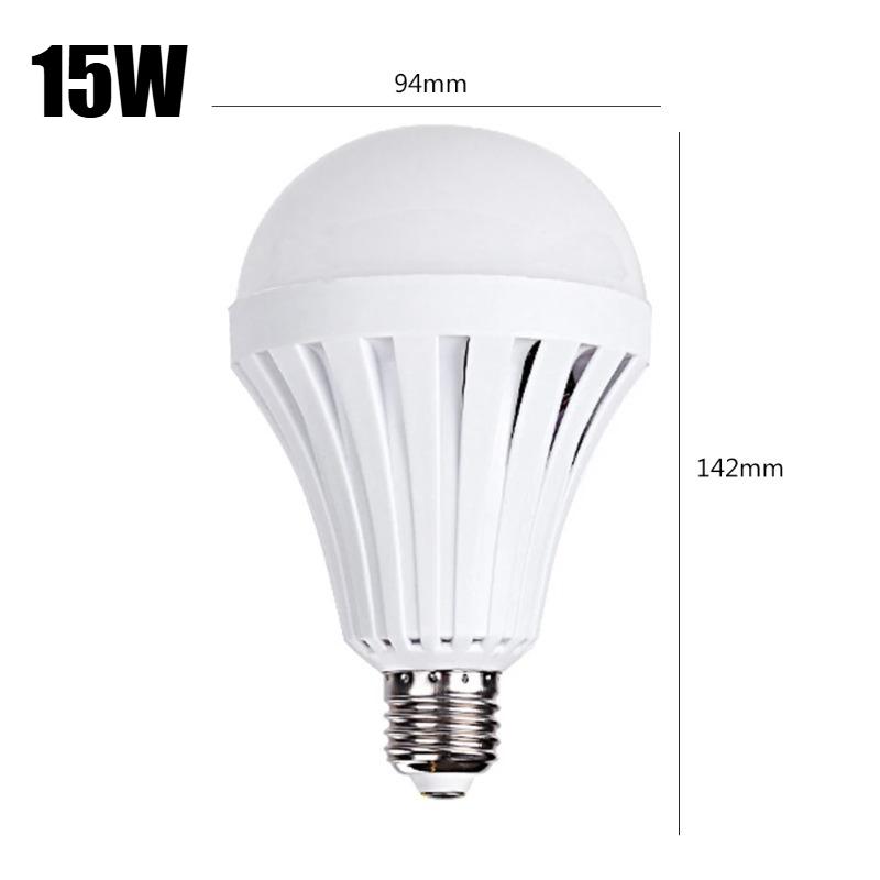 

5/7/9/12/15 Вт Портативные прожекторы Перезаряжаемые светодиодные лампы E27 Умная аварийная лампа Автоматическое включение при контакте с водой Лампочки для комнаты Рождественские огни 15W