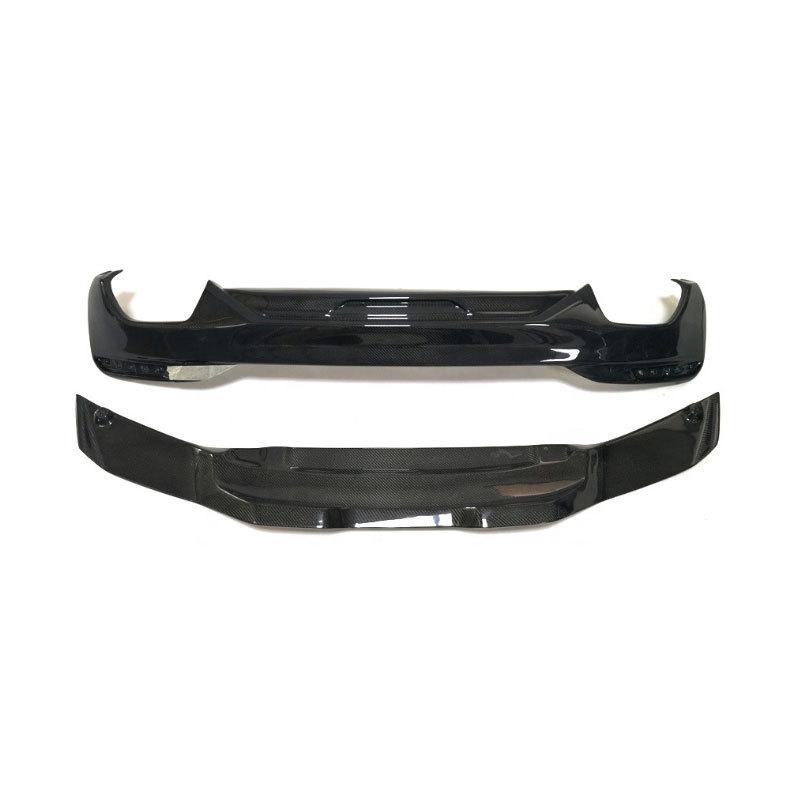 MP Style Dry Carbon Fiber Rear Bumper Lip Diffuser for BMW 5 Series G30/G38 (2016-2023) - 2-Piece Set