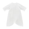 Miki House Combi Baby Undershirt, Solid Color, Logo, 100% Cotton, Made in Japan, for Boys and Girls, Newborn, Size 40-2328-496, 60-70cm, White