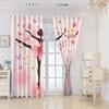 Ballet Girl High-Precision Blackout Curtains - Custom Digital Print, Thickened Polyester, Sun Protection