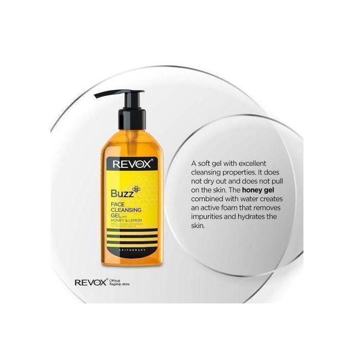 Gel De Nettoyage Du Visage Revox 180ml Buzz - Tous Types De Peau - Fatigué - Cruelty Free