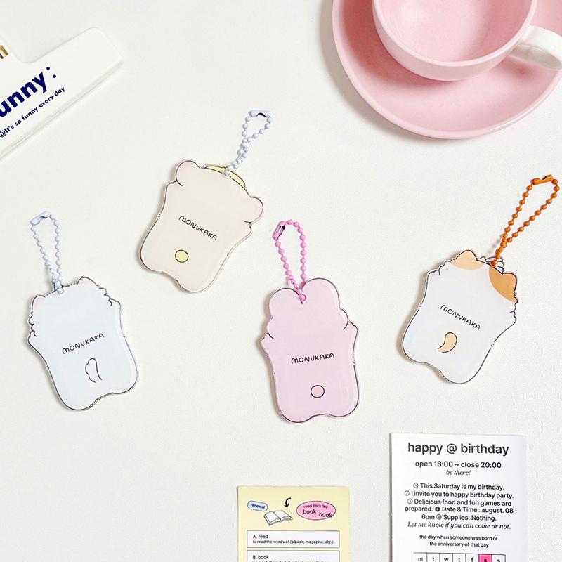 Photocard Holder Keychain Protector Student Card Protective Sleeve Photo Pendant