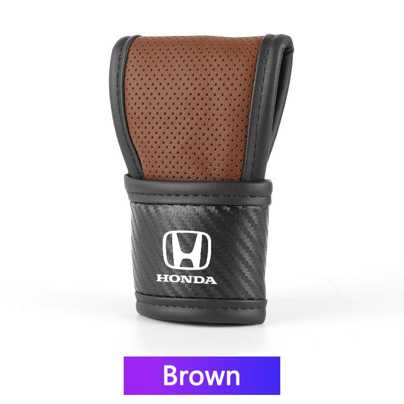 High Quality Car Logo Shift Handle Covers Non-Slips Gearshift Cover For Honda Civic Accord Fit City Vezel CRV Odyssey Pilot Jazz XD9 zjyr1