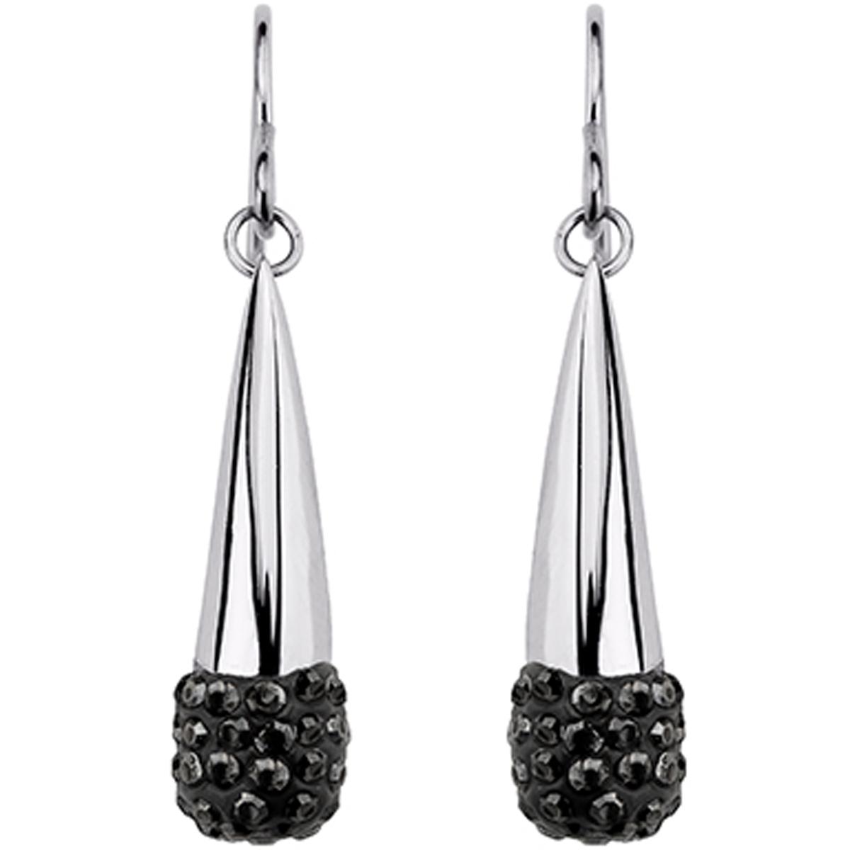 

Altesse [M7203] - Серьги из стали «Калипсо» серебристо-черного цвета.