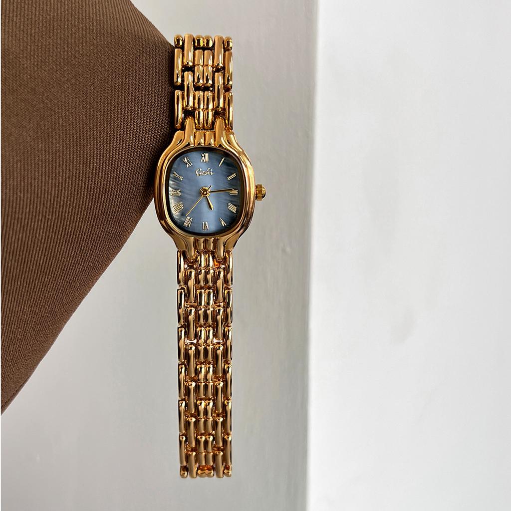 Light Luxury Fritillary Watch Women'S Small Sugar Cube Watch High-End Bracelet Watch Exquisite Fashion Waterproof Quartz Watch