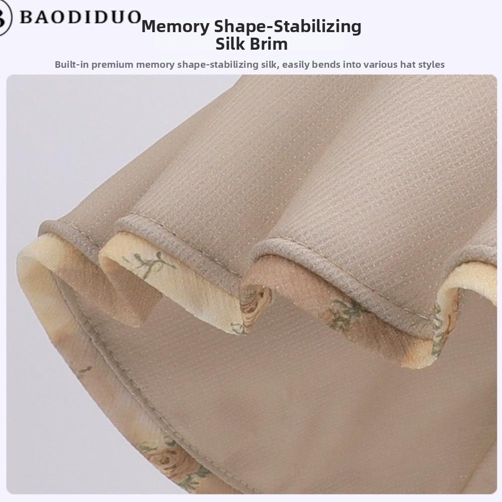 Bowknot Decor Fisherman Hat Lace-up Design Sunshade Hat New Girls Basin Caps  Beach Activities