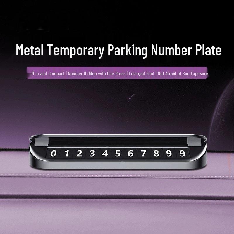 Xiaomi SU7/YU7 Metal Parking Phone Plate - Creative Hidden Number Accessory