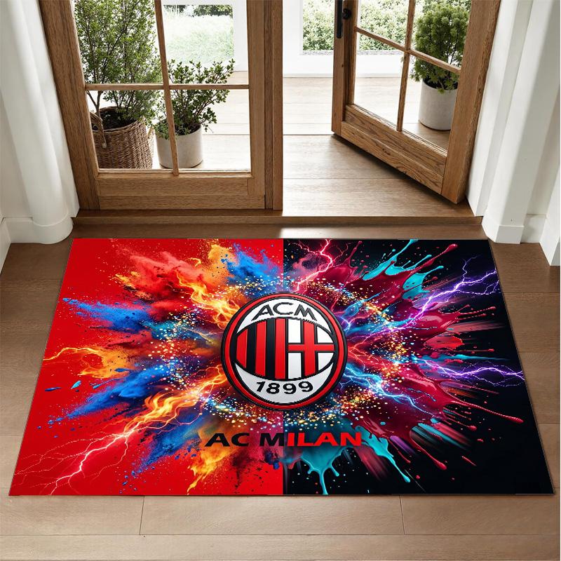 AC Milan Design Crystal Velvet Rug Soft Decorative Mat for Bedroom Entrance
