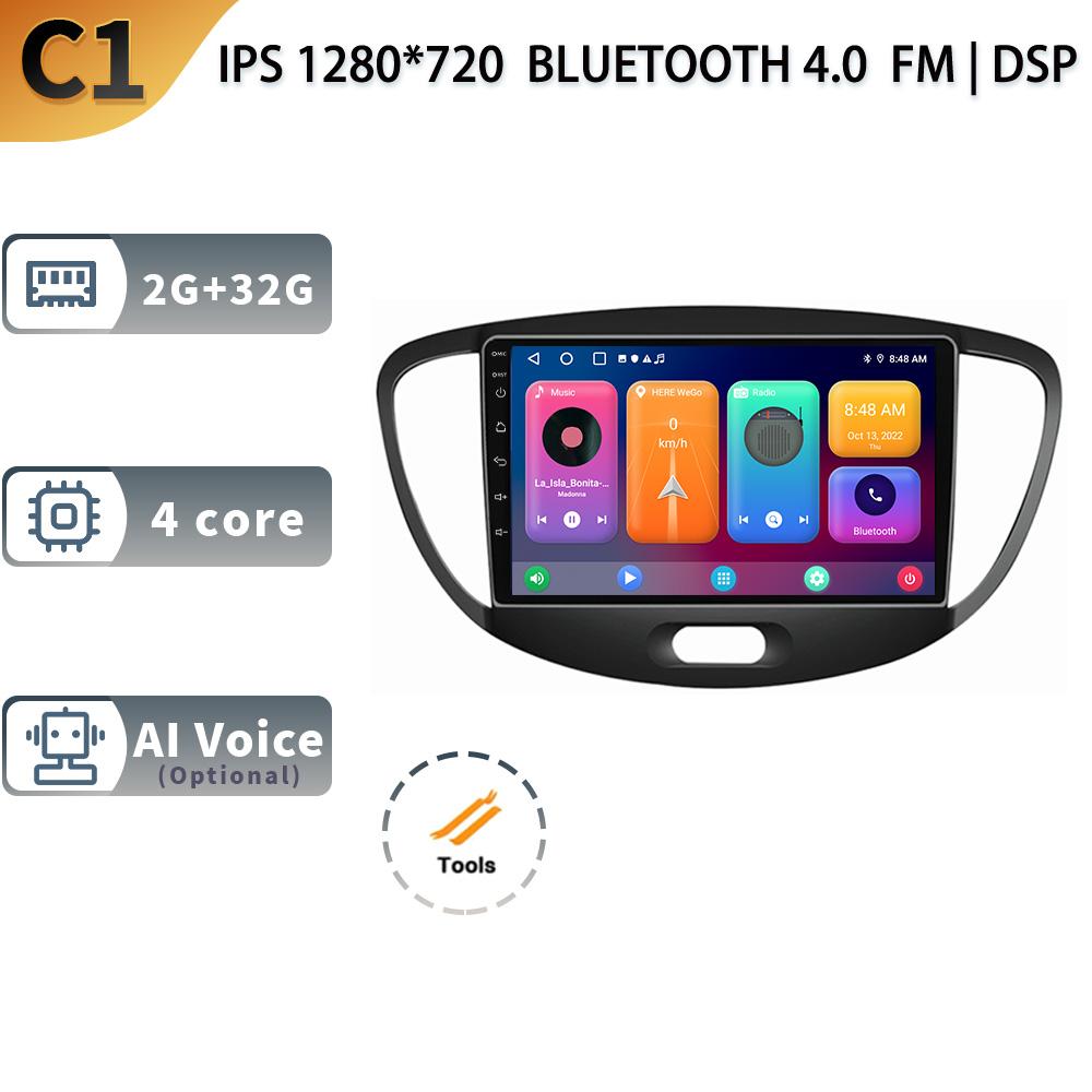 

Android 13 для Hyundai i10 2010-2013 года выпуска, автомобильное радио, мультимедиа, навигация, автомобильный GPS, радио Carplay, экран 2 Din CHINA