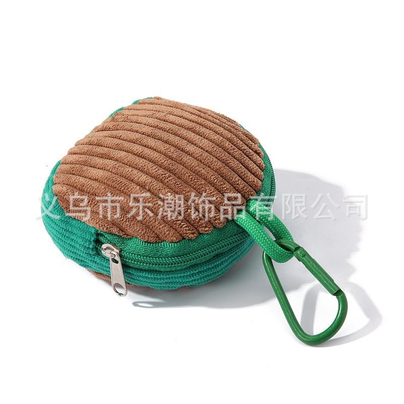 New Embroidery Change Bag, Keychain Bag, Pendant, Female Cutie Storage Jewelry, Corduroy Coin Bag.