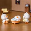 6Pcs Cartoon White Duck Animal Miniatures Resin Ornaments Fairy Garden Decoration Micro Landscape