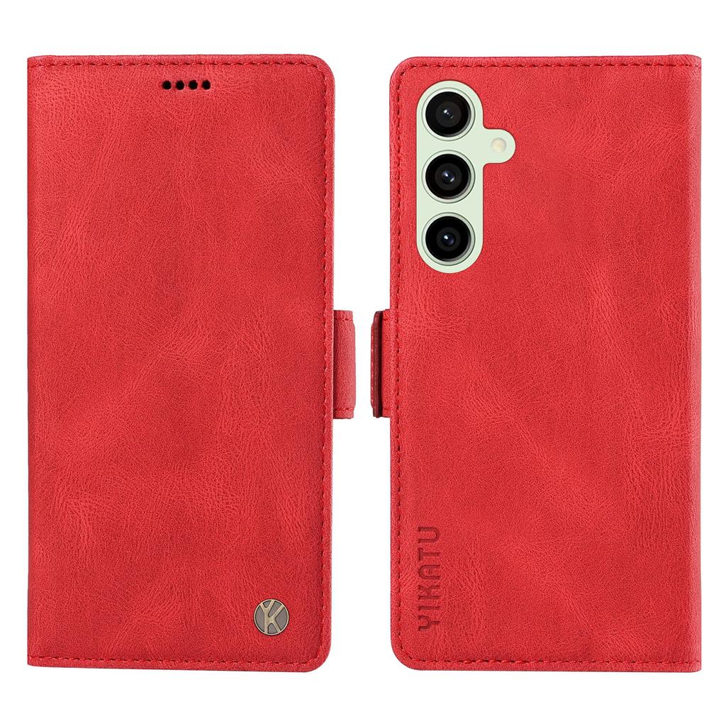 For Samsung Galaxy S24 FE Case Skin-Touch Wallet Leather Phone Cover