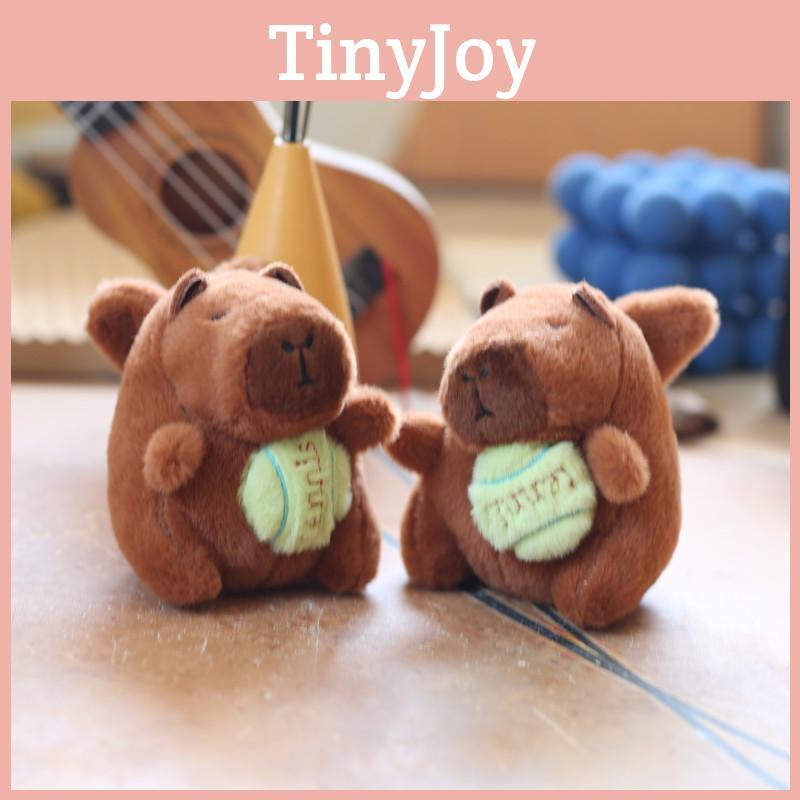 Plush Capybara Winged Keychain Cute Water Pig Bag Charm Toy Enthusiasts Doll