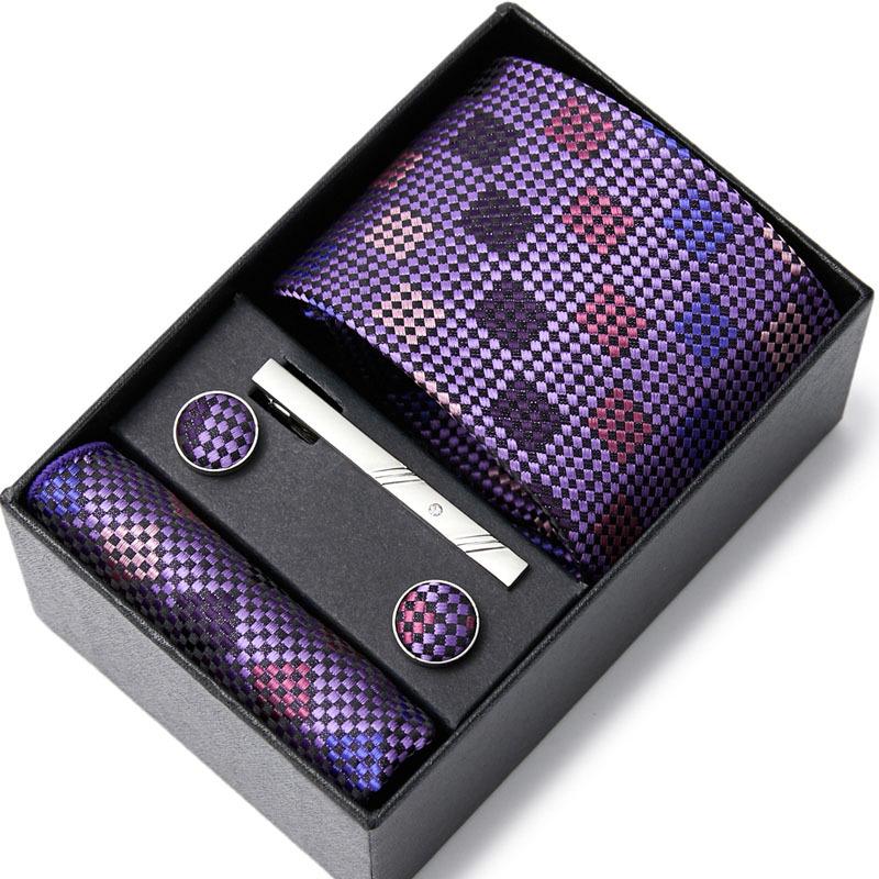 Men's Six-Piece Tie Set for Business and Weddings