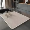 Absorbent Drain Mat for Kitchen Countertop Anti-Slip Dish Drying Pad Oil Resistant Quick Dry Non-Slip Placemat for Utensils Plates