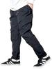 Outdoor Products Men's Poly-Stretch Water-Repellent Climbing Jogger Zip-Up Ankle-Length Cargo Pants with Belt, Size M, Black