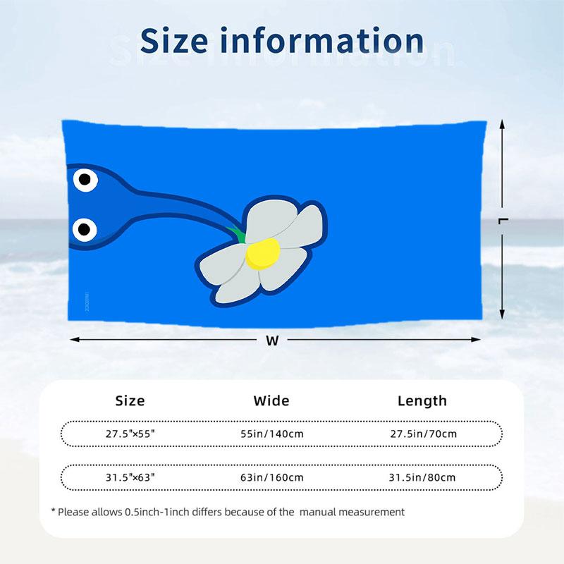 Large Beach Towel Quick Dry Absorbent Towel For Beach IndoorPikmin