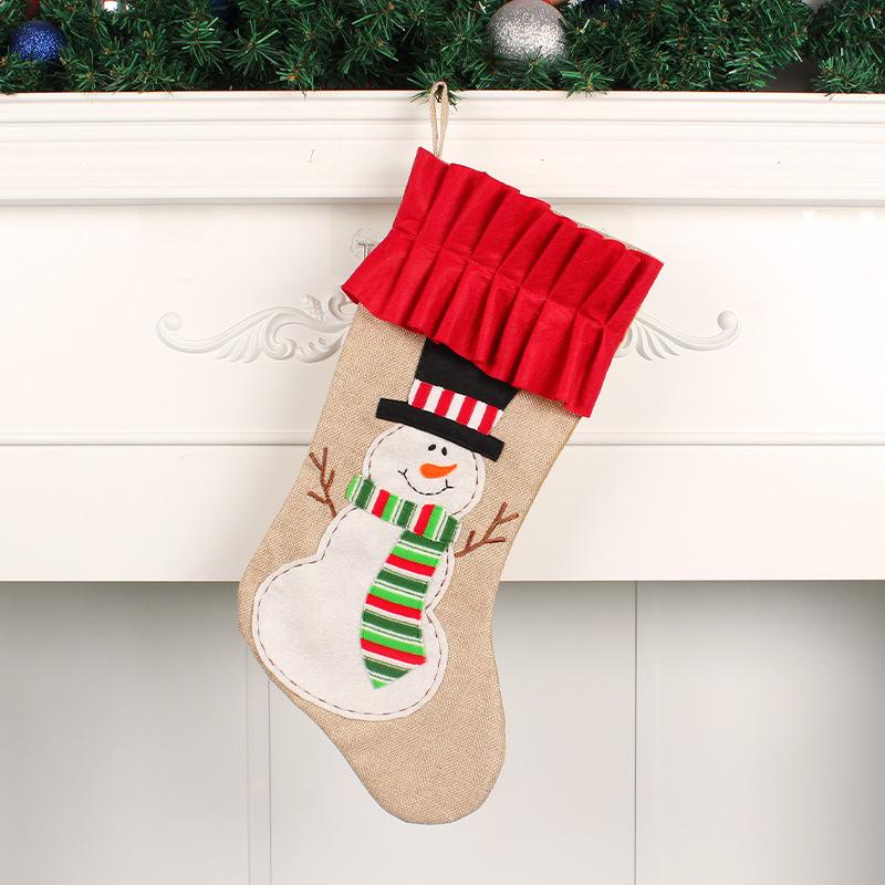 Weihnachten Süßigkeiten Tasche Weihnachten Baum Hängen Socken Santa Elch Strümpfe Dekoration Geschenke Socken Anhänger Festival Dekoration