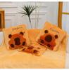 3D Pop-up Capybara Blanket & Pillow: Multi-functional Plush Sofa Throw for Office or Home