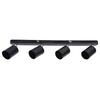 GU10 Lamp Holder 4 Head Rotating Ceiling Mounted   Base for Canteen Shopping Mall Showcase