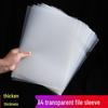 L-Shaped Transparent File Sleeve - Double Page, Office Document Holder.