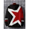 The Men's Hoodie for the Autumn of 2025 Features a Street Casual and Fashionable 3D Star Print Pattern That Is Soft