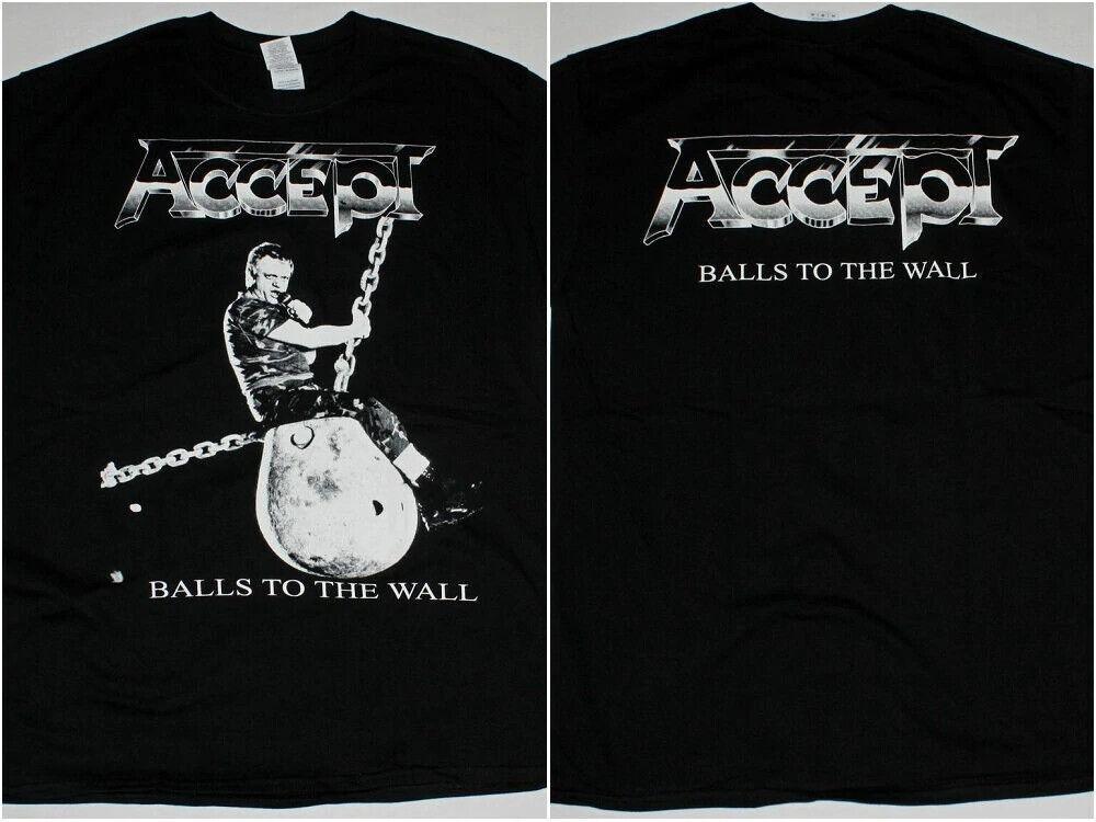 ACCEPT BALLS TO THE WALL BLACK T SHIRT Unisex T-Shirt S