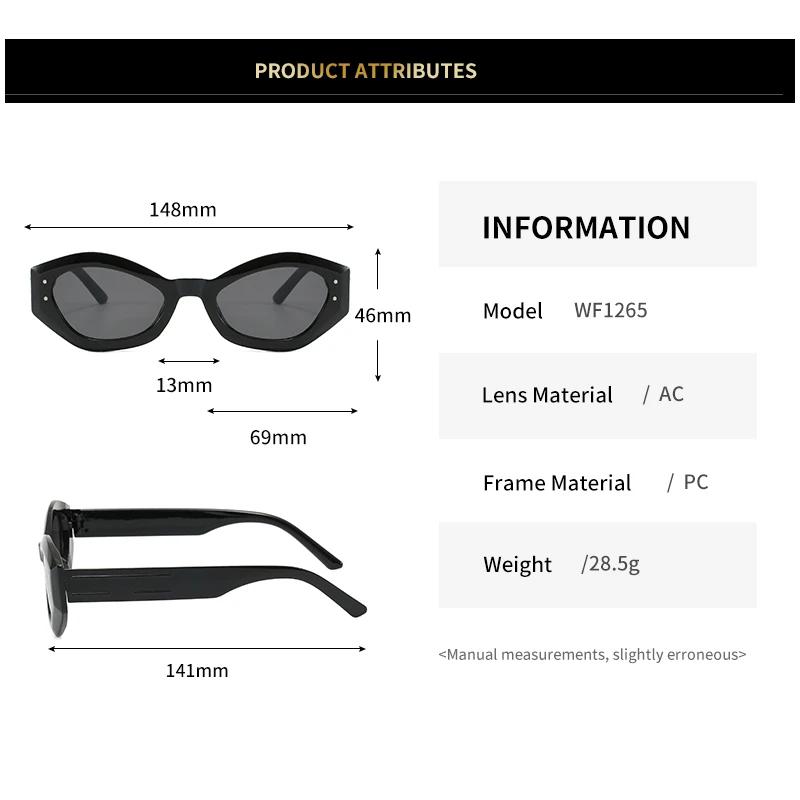 1PACK Luxury Cat Eye Women Sunglasses Small Frame Oval Glasses Female Trendy Eyewear Fashion Brand Shades Oculos De Sol