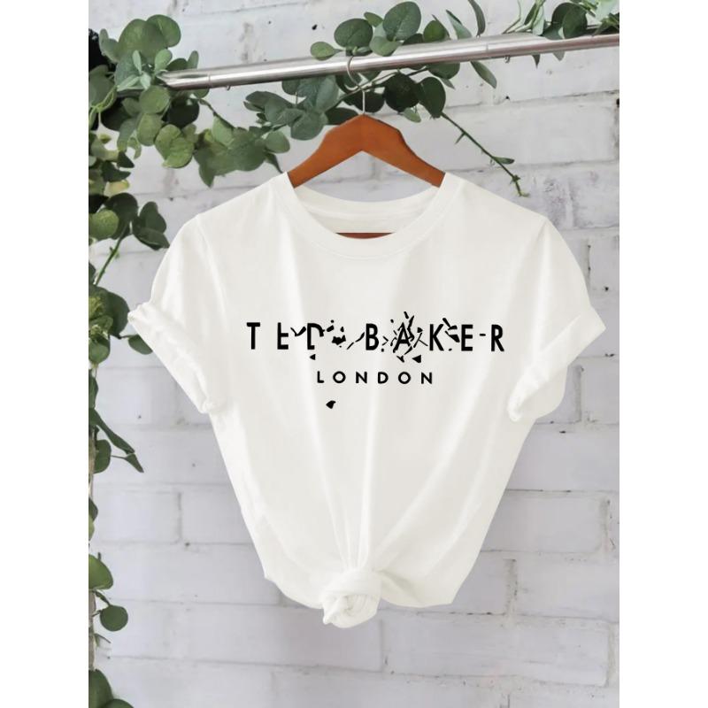 

Женская повседневная футболка, летний топ с круглым вырезом и короткими рукавами XXL белый