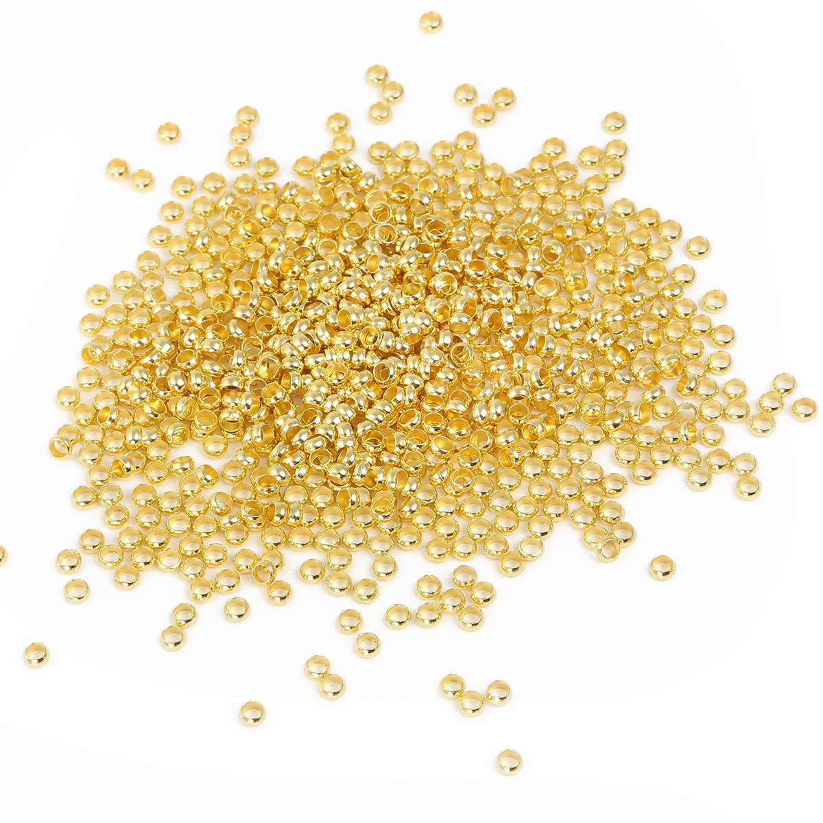 

100-500 шт., свободные бусины с микро пробкой, нескользящие медные бусины-прокладки, фурнитура для ювелирных изделий своими руками 4mm 100pcs