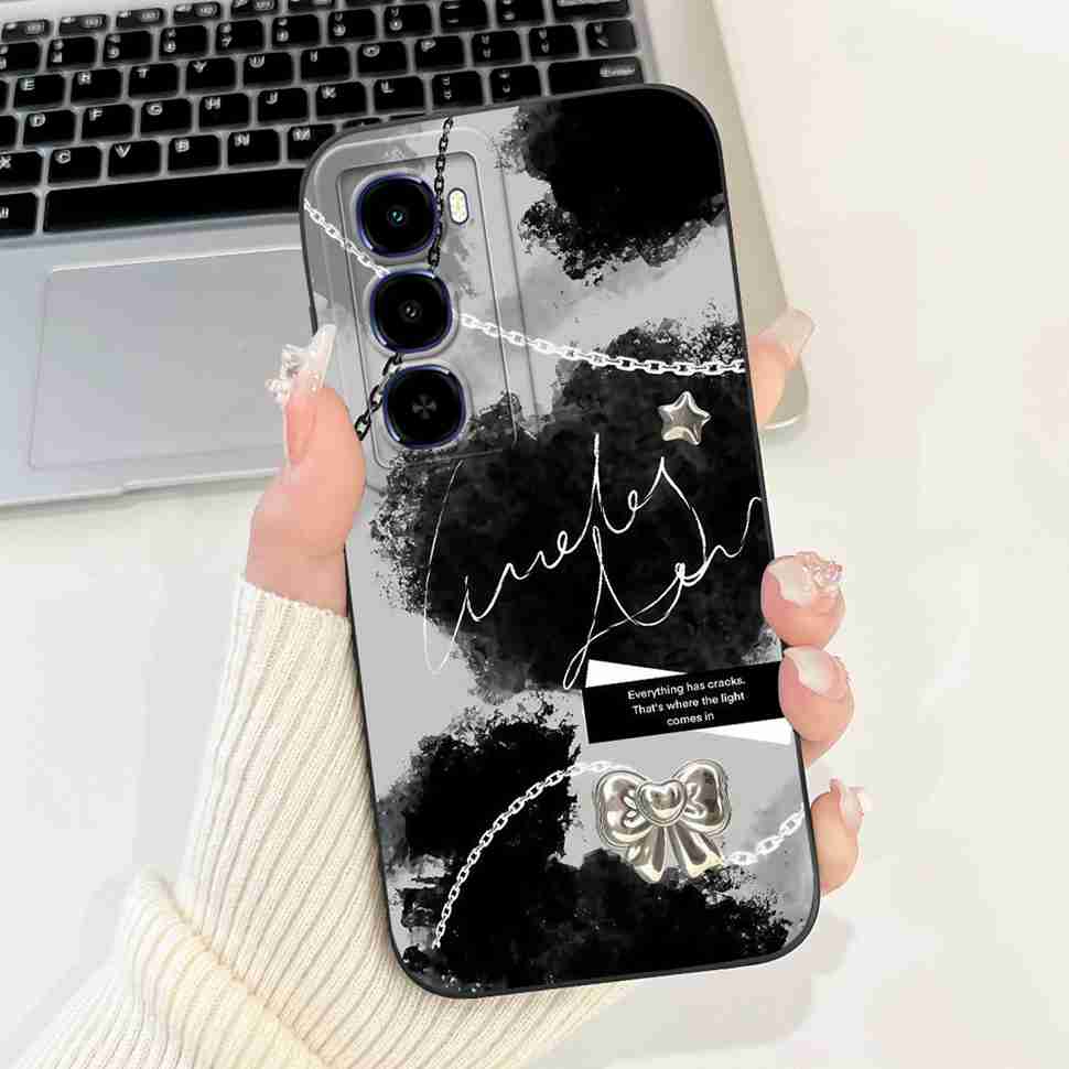 For itel City 100 4G C671L Case Cute Butterfly Rabbit Soft Silicone Back Cover For ITEL City100 4G 6.75" Fashion Bow Phone Shell