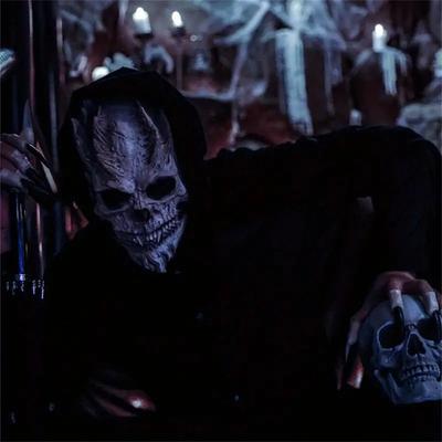 Realistische Skelett Dämonen Masken Latex Halloween Cosplay Kostüm Requisiten