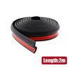 2m Car Door Sealing Strip Z Type Edge Rubber Weatherstrip Waterproof Accessories