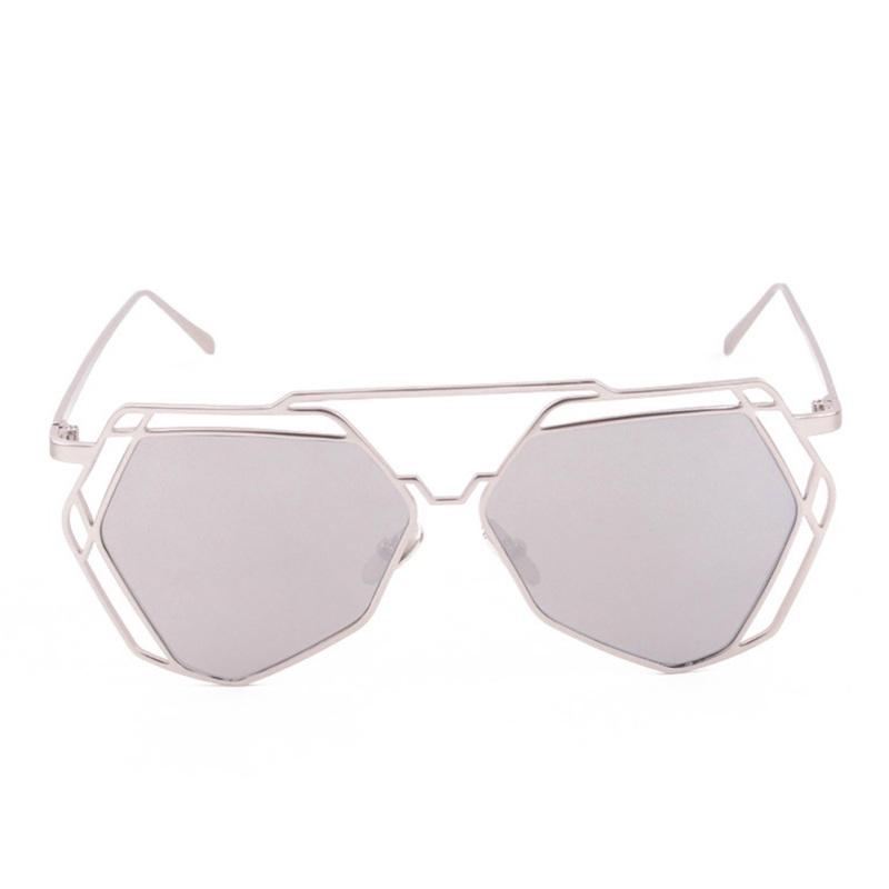 Women Big Mirror Hexagon UV400 Hollow Out Sun Glasses acquista in modo  economico — spedizione gratuita, recensioni reali con foto — Joom