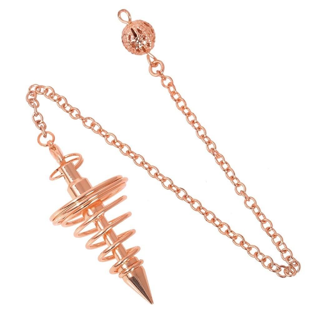 Energy Isis Pendulum Pointed Meditation Cone Metal Pendulum Witch Spiritual Pendulos Women