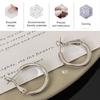 1 Pair Hoop Earrings for Women, Geometric Small Hollow Round Circle Earrings, Minimalist Jewelry Accessories